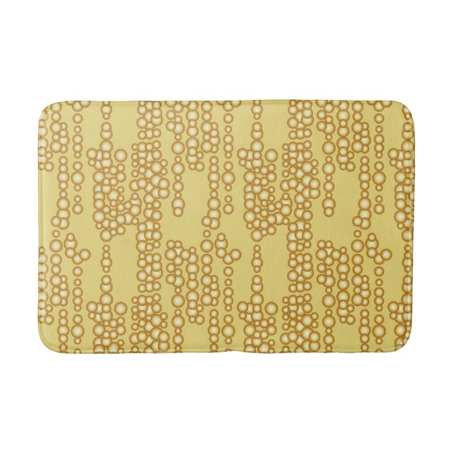 Stream of golden bubbles bath mat (Front)
