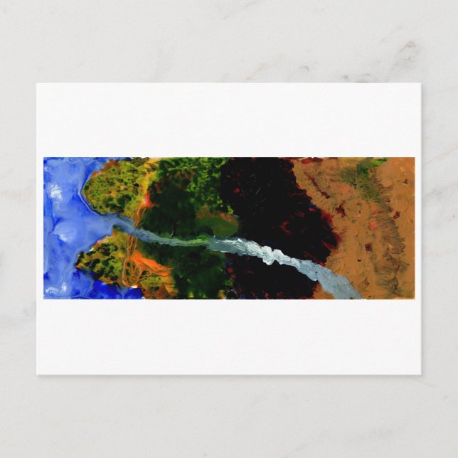 Stream rushing from the sky postcard (Front)