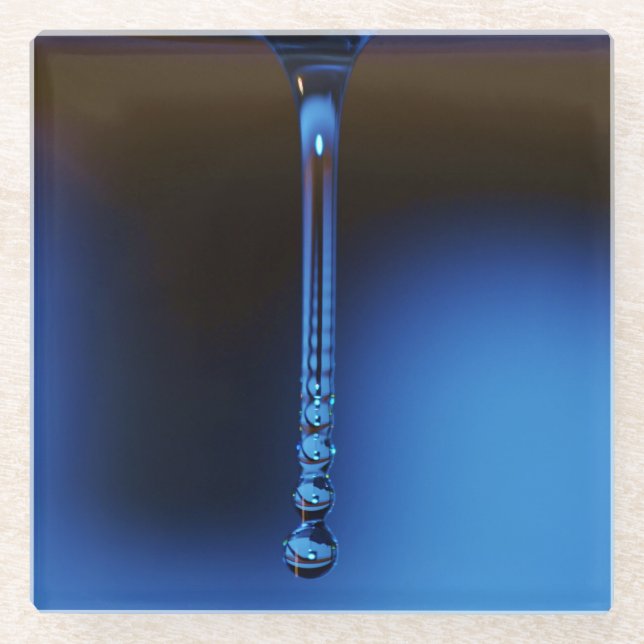 Stream To Drop by Shirley Taylor Glass Coaster (Front)