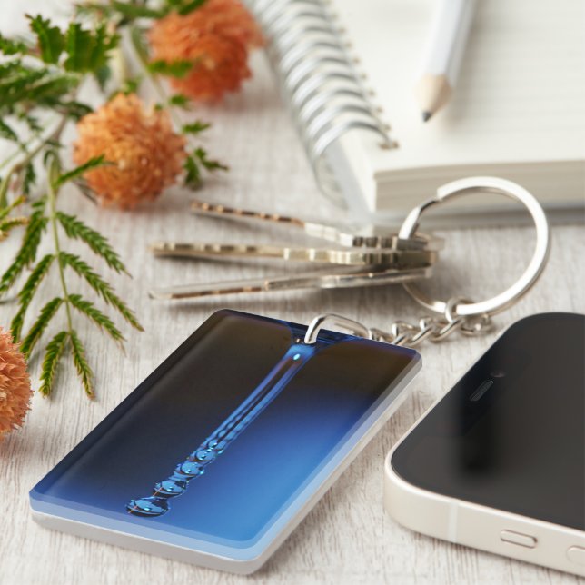 Stream To Drop by Shirley Taylor Key Ring (Front Right)