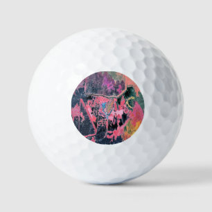 STREAM WATER ABSTRACT GOLF BALLS