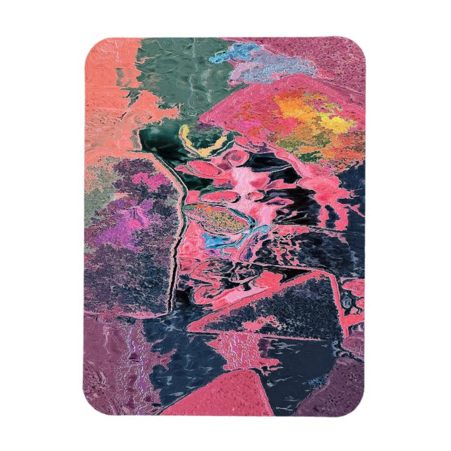 STREAM WATER ABSTRACT  MAGNET (Vertical)