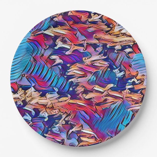 STREAM WATER  PAPER PLATE (Front)