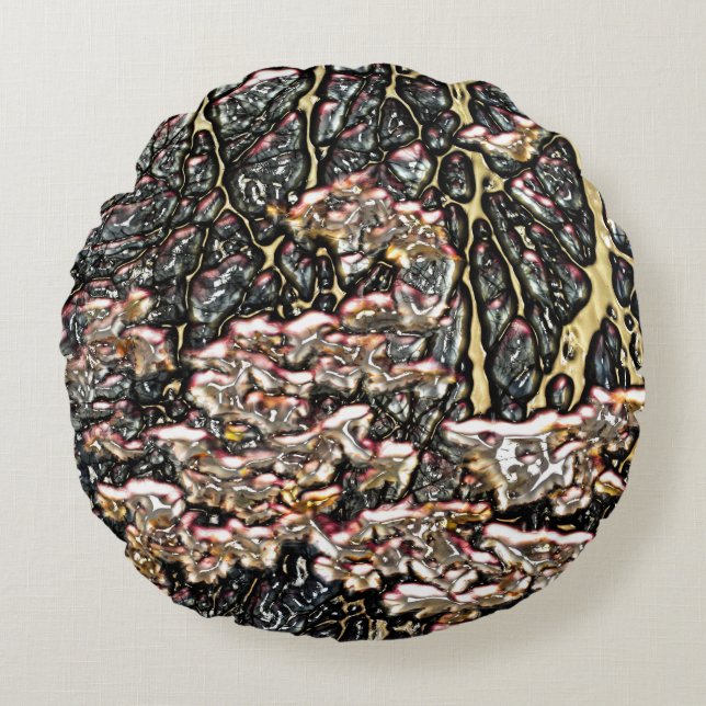 STREAM WATER REFLECTIONS ROUND CUSHION (Front)