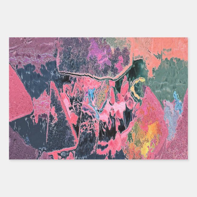 STREAM WATER   WRAPPING PAPER SHEET (Front)