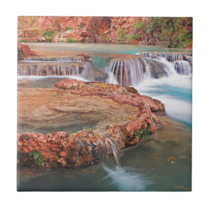 Stream Waterfalls Ceramic Tile