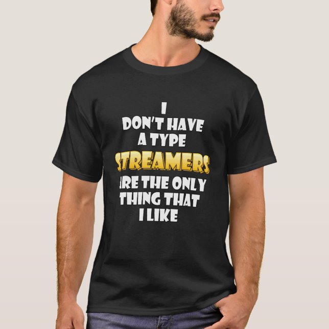 Streamer Costume   Video Game Streamer Clip T-Shirt (Front)