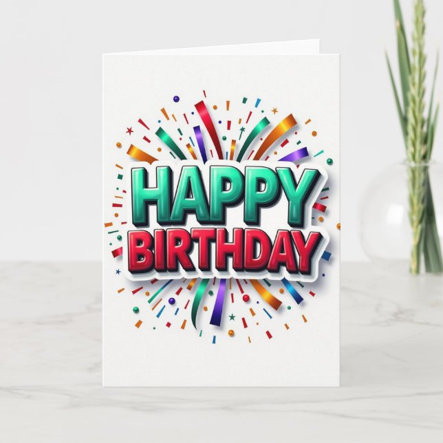 Streamer Festivity Card (Front)