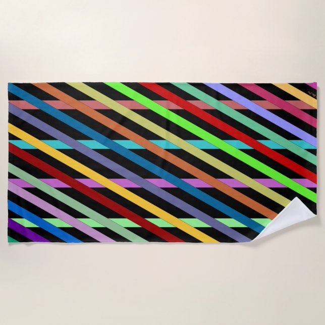 Streamers Beach Towel (Front)