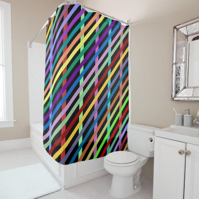 Streamers Shower Curtain (In Situ)
