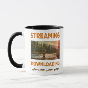 Streaming and Downloading fly fishing Mug