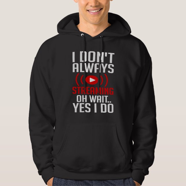 Streaming Gaming Streamer Online Video Microphone  Hoodie (Front)