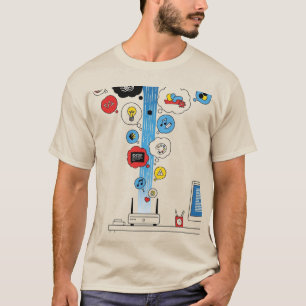 Streaming Ideas Geeky Minimalist IT T-shirt