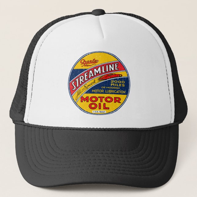 Streamline Motor Oil Trucker Hat (Front)