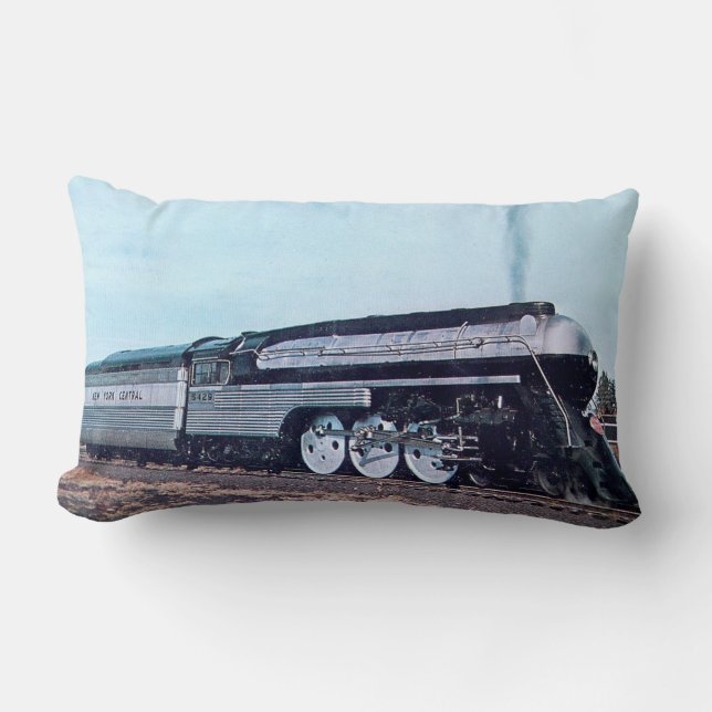 Streamline Steam Locomotive Lumbar Cushion (Front)