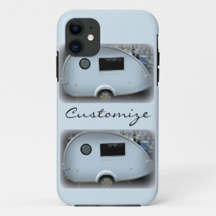 Streamlined teardrop trailer gypsy caravan iPhone 11 case