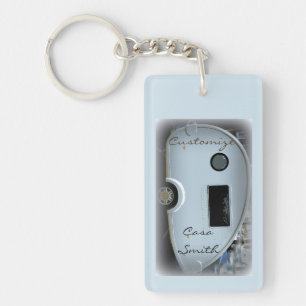 Streamlined teardrop trailer gypsy caravan key ring