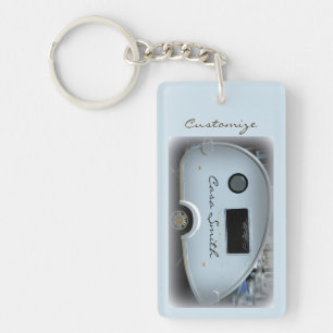 Streamlined teardrop trailer gypsy key ring