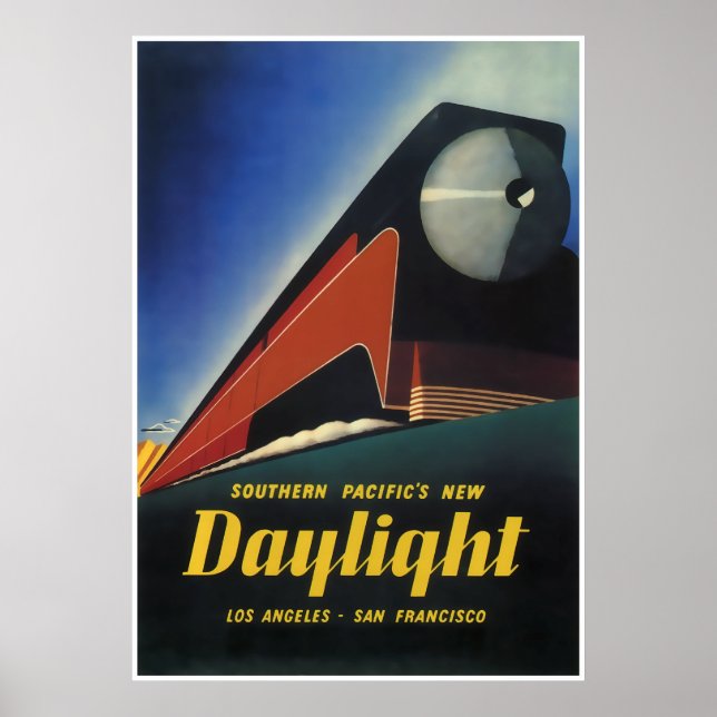 STREAMLINED TRAIN DAYLIGHT EXPRESS 1937 POSTER (Front)