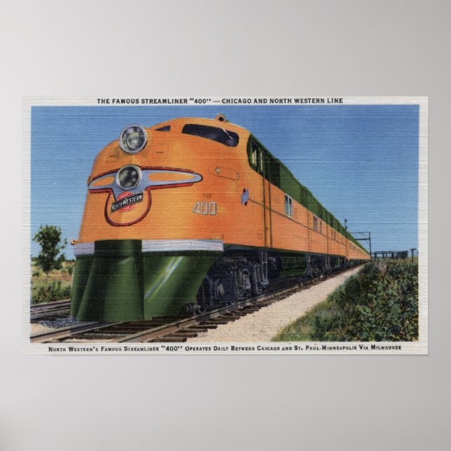 Streamliner "400" to Milwaukee Poster (Front)
