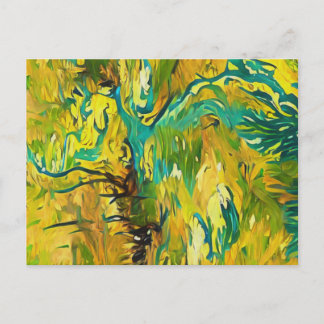 Streams and Grass in Spring Painting Art Postcard