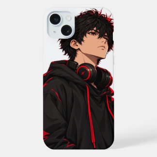 Street anime boy iPhone 15 plus case