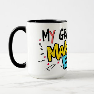 Street Art Big-Heart Grandparents Day Mug