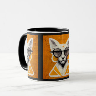 Street Art Cat Home Kitchen Mugs