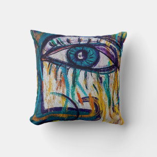 Street Art Face Cushion