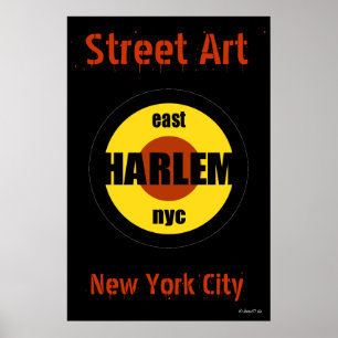 Street Art Harlem District Tag by Urban59 Poster