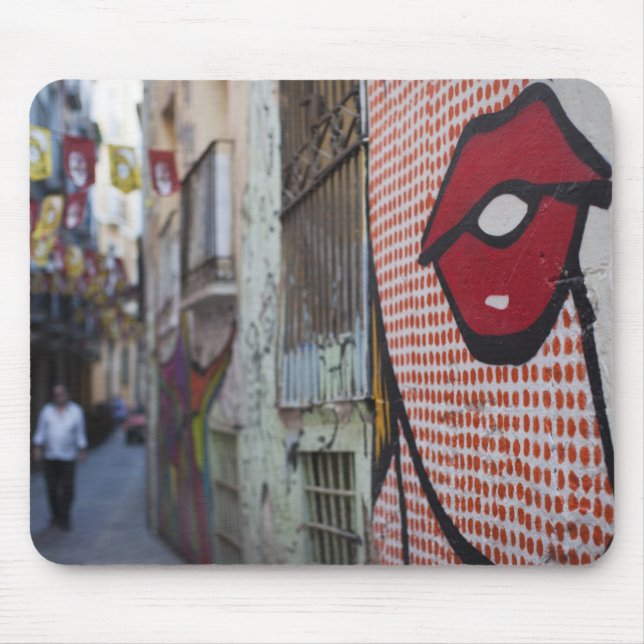 Street art on Calle de la Libertad street Mouse Pad (Front)