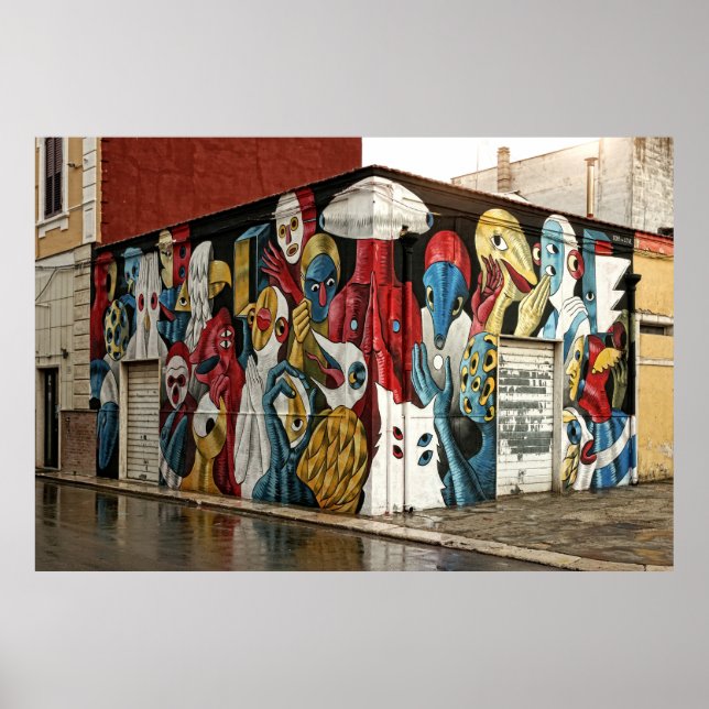 Street Art photo Poster (Front)