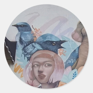 Street Art Portrait Sticker