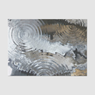 Street Art Rain Black Marble Tissue Paper