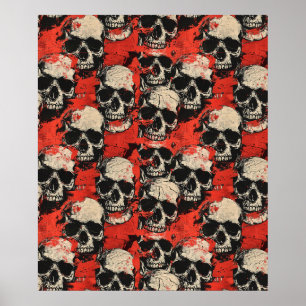 Street Art Skull Poster Design A23