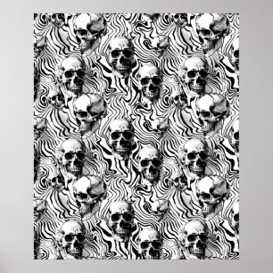Street Art Skull Poster Design A25