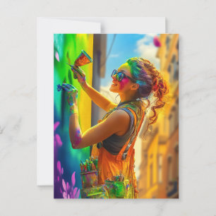 Street Artist Postcard