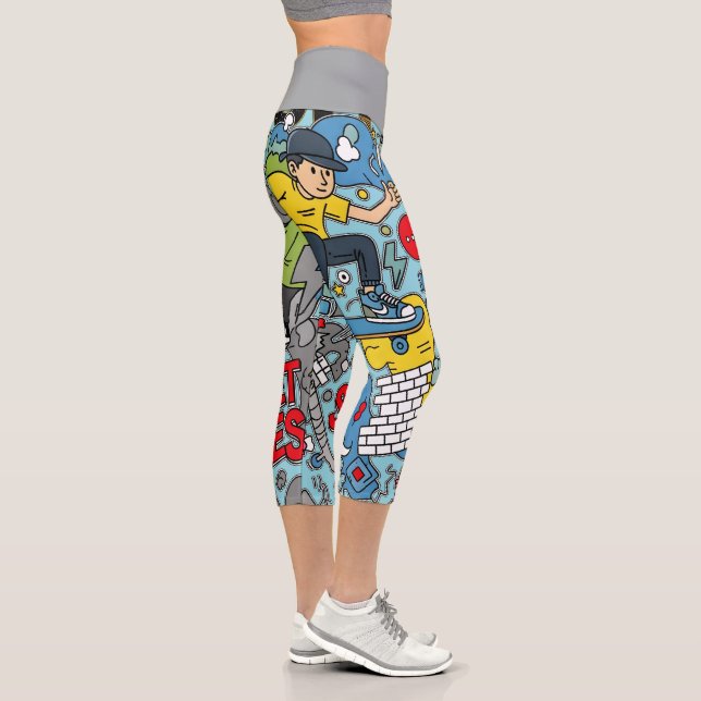 Street atmosphere capri leggings (Right)