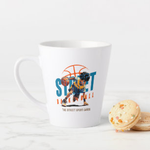 Street Basketball Latte Mug