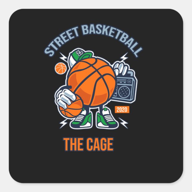 Street Basketball Square Sticker (Front)