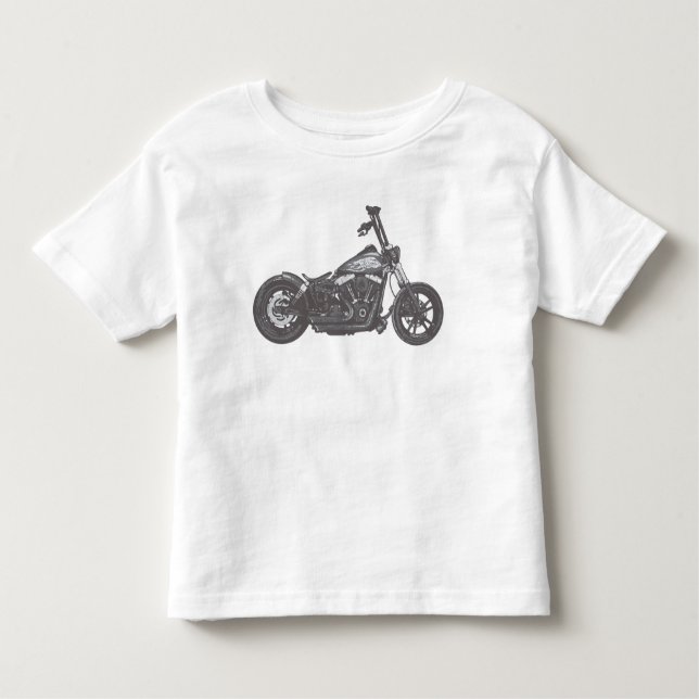 street bob motorcycle toddler T-Shirt (Front)