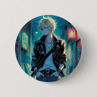 Street boy 6 cm round badge