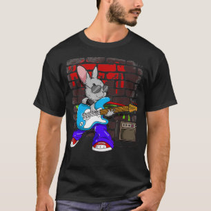 Street Busking Guitar Player Jump  Jive Bunny T-Shirt