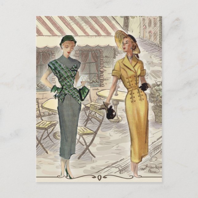 Street Cafe Postcard (Front)