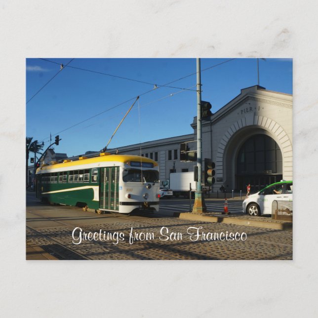 Street Car, Pier 1 Postcard (Front)