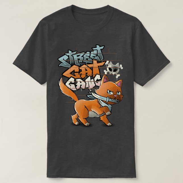 Street Cats Gang Orange Cat by Tobe Fonseca T-Shirt (Design Front)