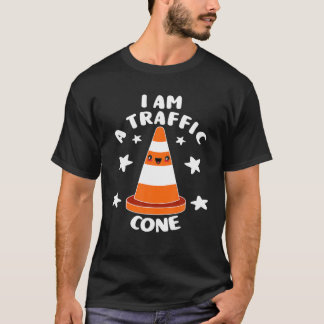 Street Cone Costume | I Am A Traffic Cone Lazy Hal T-Shirt