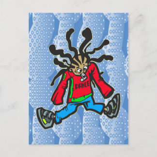 Street Dancing Doll Postcard