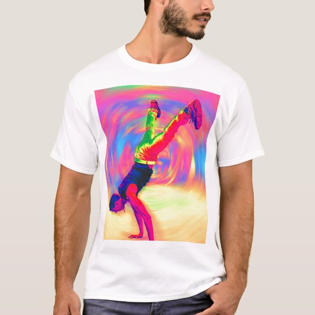 Street Dancing, Rainbow, Radial T-Shirt (Front)