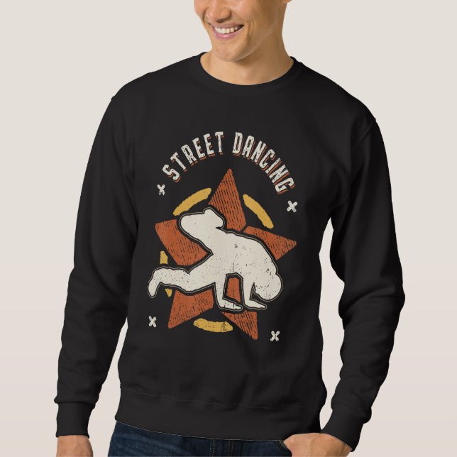 Street Dancing Vintage Retro Classic Sport Sweatshirt (Front)